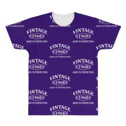 Vintage 1968 Aged to Perfection All Over Men's T-shirt | Artistshot