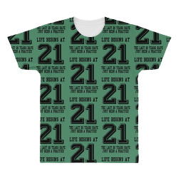 Life Begins At 21... 21st Birthday All Over Men's T-shirt | Artistshot