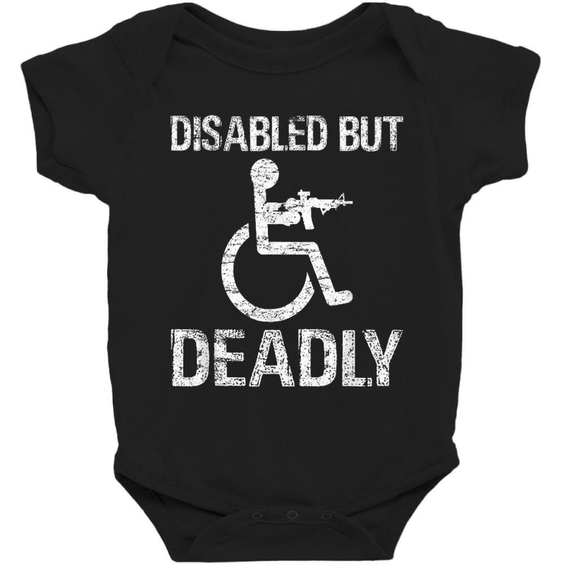 Disabled But Deadly Baby Bodysuit by Hoangduong | Artistshot