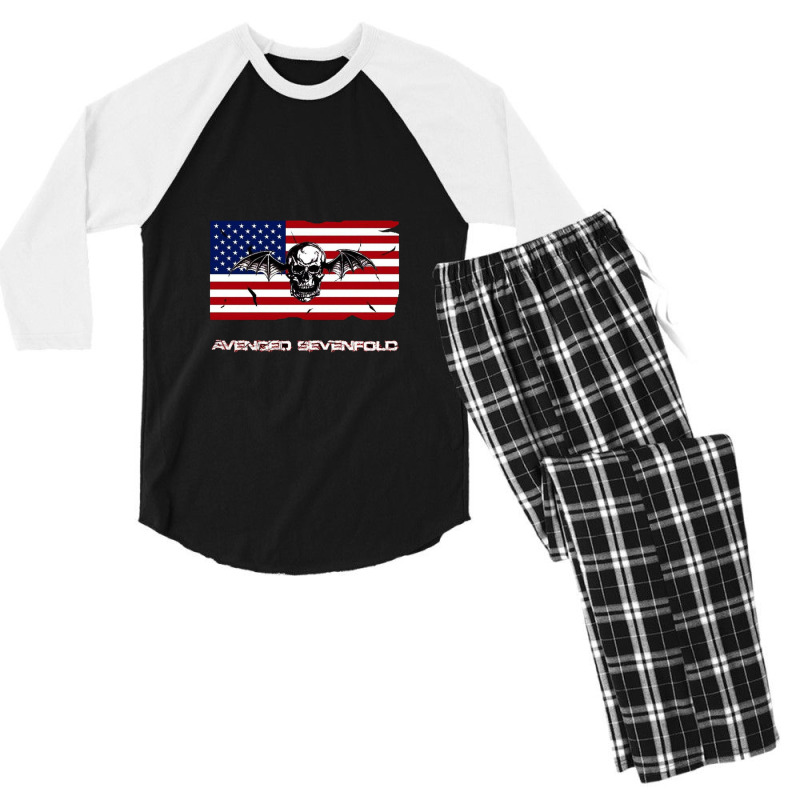 Avenged Sevenfold A7x Men's 3/4 Sleeve Pajama Set | Artistshot