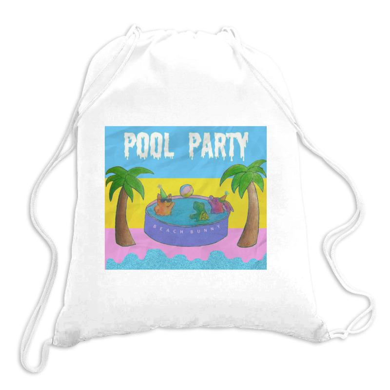 Beach Bunny Pool Party Drawstring Bags | Artistshot