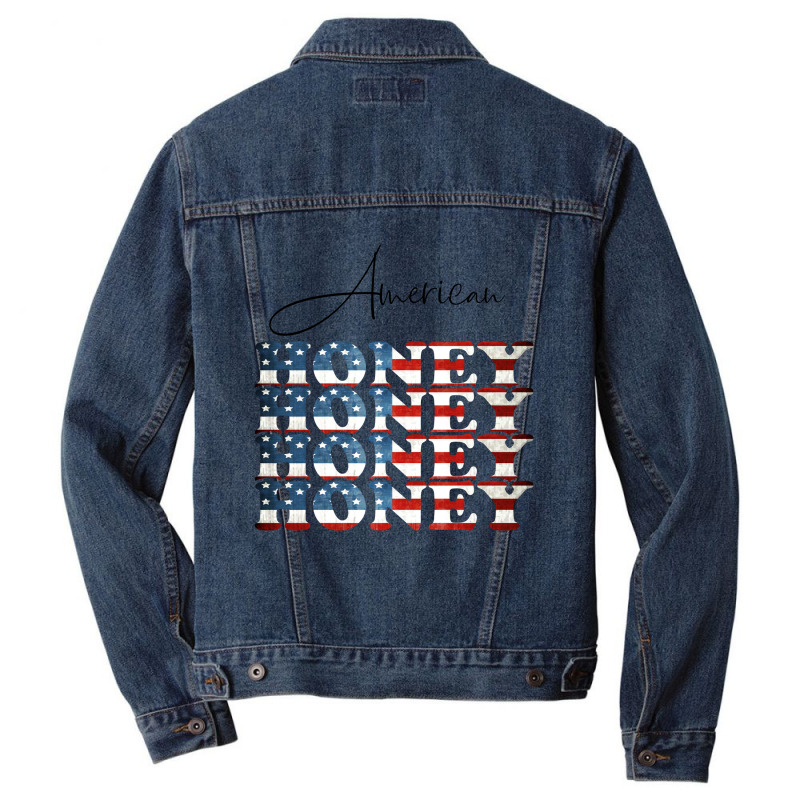 American Honey, 4th Of July Independence Day Men Denim Jacket | Artistshot