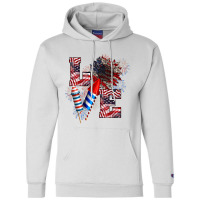 Love Sunflower Firecrackers, 4th Of July Independence Day Champion Hoodie | Artistshot