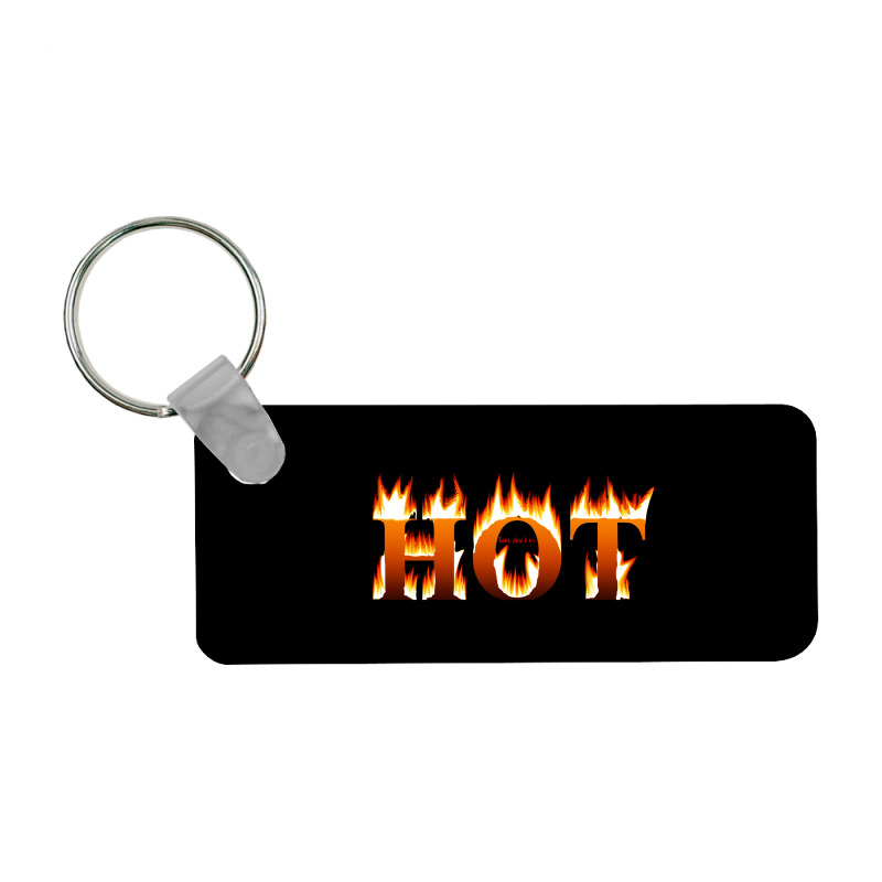 Message Hot 3dtext Provocative Messages Frp Rectangle Keychain | Artistshot