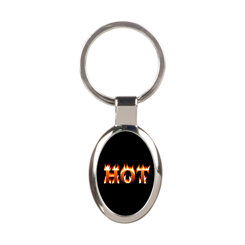 Message Hot 3dtext Provocative Messages Oval Keychain | Artistshot