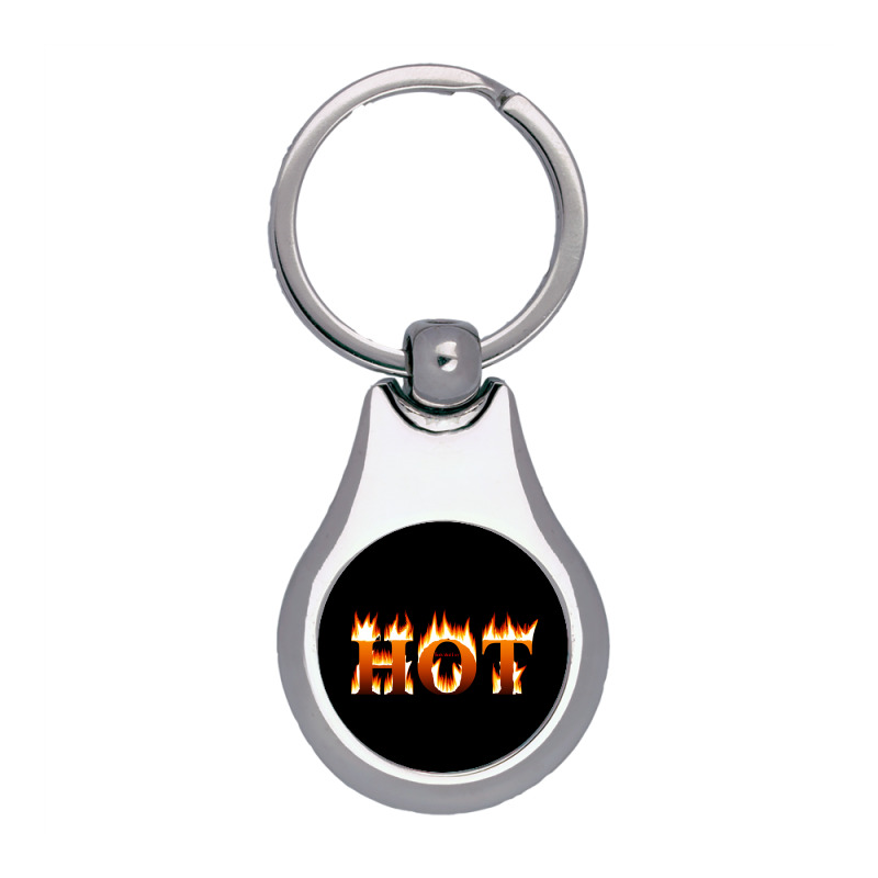Message Hot 3dtext Provocative Messages Silver Pear Keychain | Artistshot
