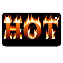 Message HOT 3DText provocative Messages Motorcycle License Plate | Artistshot