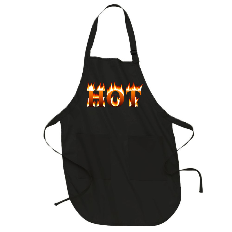 Message Hot 3dtext Provocative Messages Full-length Apron | Artistshot
