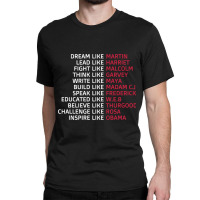 Dream Like Martin Lead Like Harriet Black Pride Classic T-shirt | Artistshot