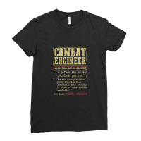 Combat Engineer Dictionary Term Ladies Fitted T-shirt | Artistshot