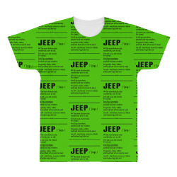 Jeep Noun All Over Men's T-shirt | Artistshot
