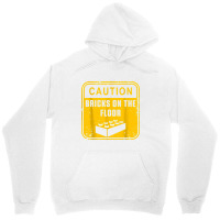 Caution Bricks On Floor Master Builder Building Blocks Unisex Hoodie | Artistshot