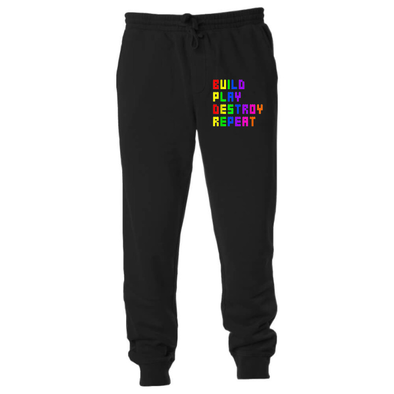 Build Play Destroy Building Blocks Master Builder Engineer Unisex Jogger | Artistshot