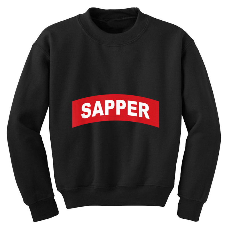 Army Sapper Tab Combat Engineer   20430 Youth Sweatshirt by saterseim | Artistshot