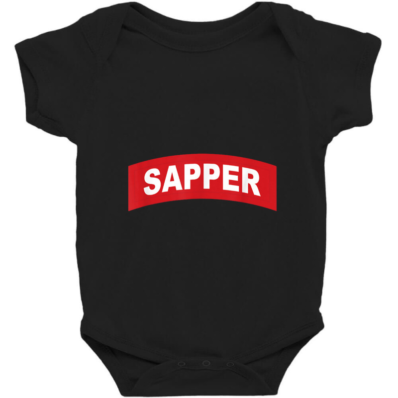 Army Sapper Tab Combat Engineer   20430 Baby Bodysuit by saterseim | Artistshot