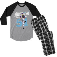 Randy Johnson Retro Men's 3/4 Sleeve Pajama Set | Artistshot