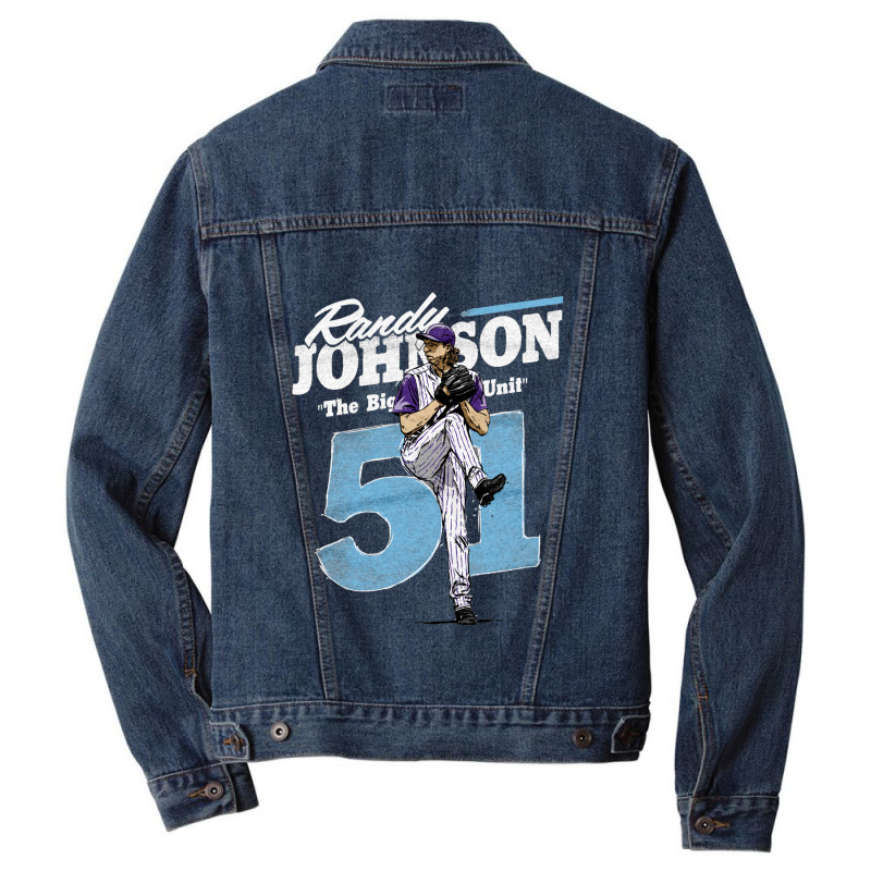 Randy Johnson Retro Men Denim Jacket by kr205 | Artistshot