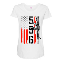 Ar 15 American Flag   Ar15 Rifle Sling Maternity Scoop Neck T-shirt | Artistshot