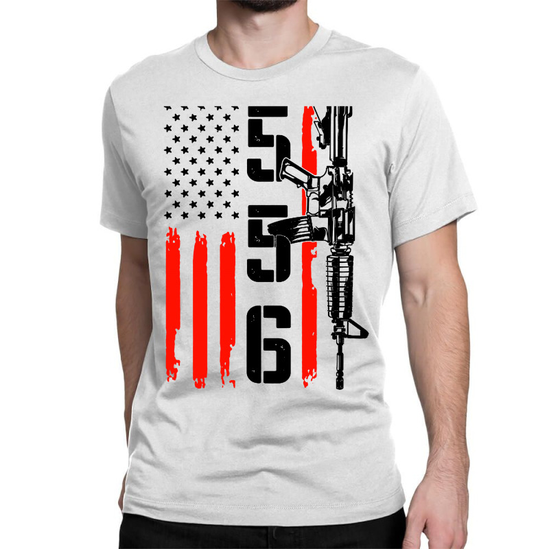 Ar 15 American Flag   Ar15 Rifle Sling Classic T-shirt by jessicafreya | Artistshot