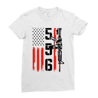 Ar 15 American Flag   Ar15 Rifle Sling Ladies Fitted T-shirt | Artistshot