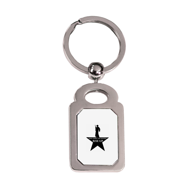 Here Comes The General Rise Up Silver Rectangle Keychain | Artistshot