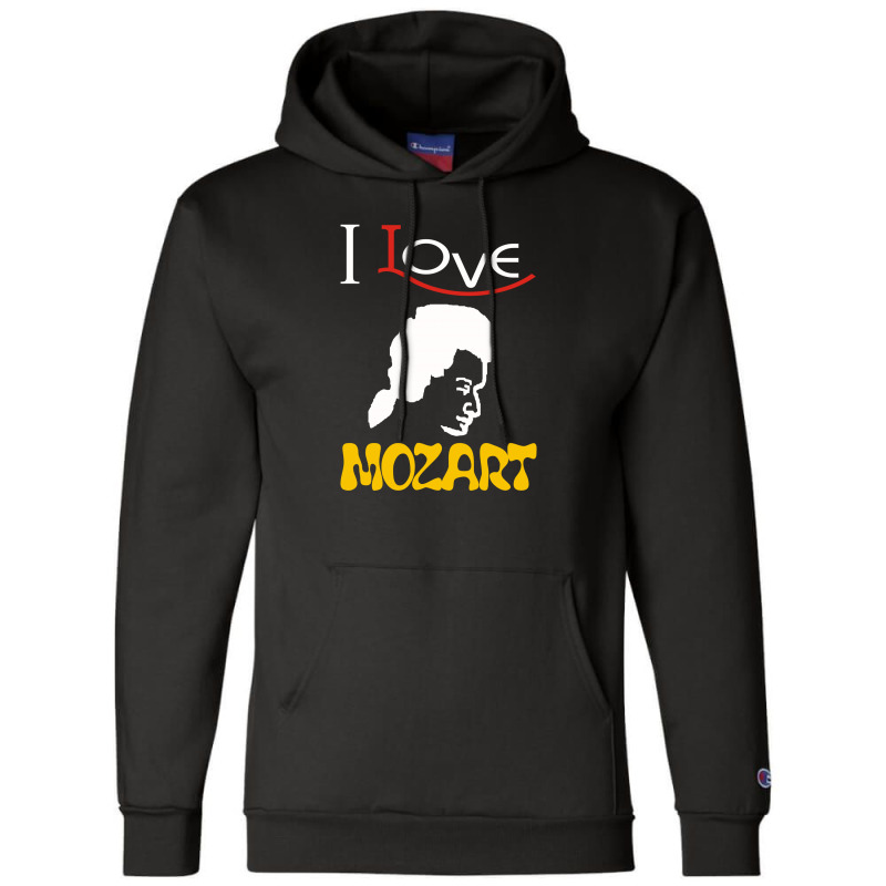 I Love Mozart Champion Hoodie | Artistshot