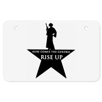 Here Comes The General Rise Up Atv License Plate | Artistshot