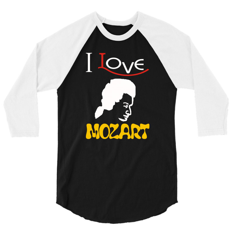 I Love Mozart 3/4 Sleeve Shirt | Artistshot