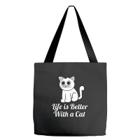 Life Is Better With A Cat Tote Bags | Artistshot