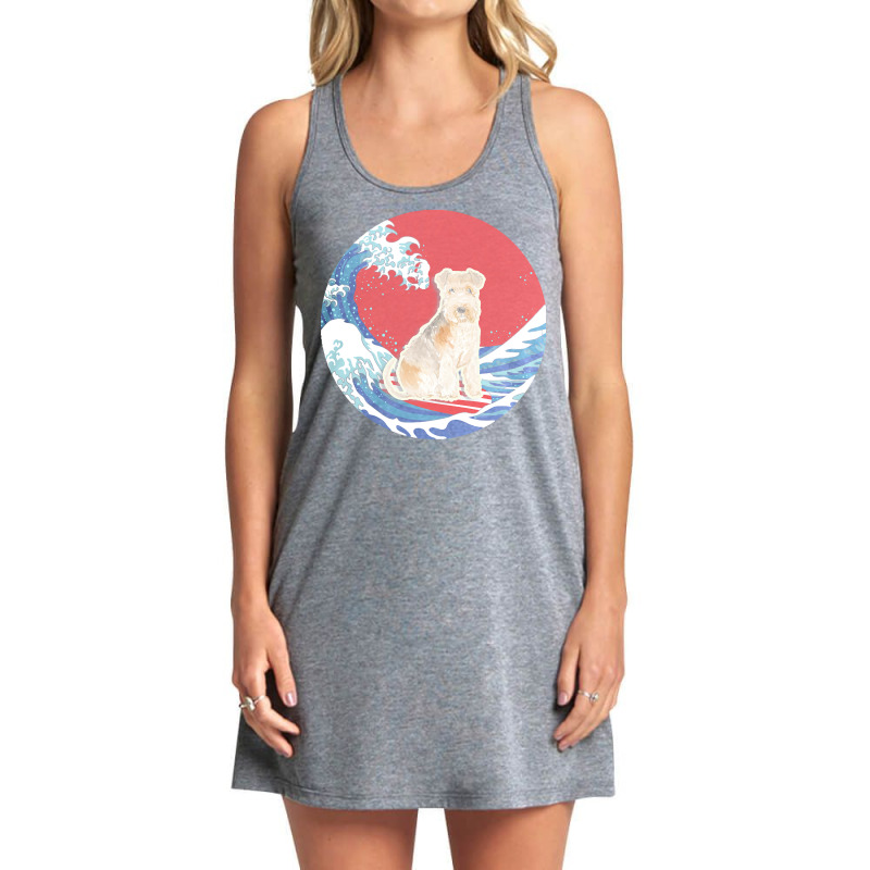 Lakeland Terrier T  Shirt Lakeland Terrier Gifts   Ocean Waves Surfing Tank Dress by tamia77738 | Artistshot