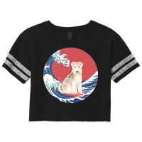 Lakeland Terrier T  Shirt Lakeland Terrier Gifts   Ocean Waves Surfing Scorecard Crop Tee | Artistshot