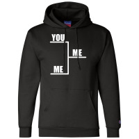 You Vs Me Champion Hoodie | Artistshot