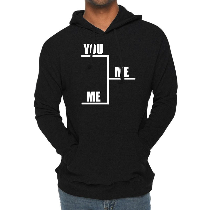 You Vs Me Lightweight Hoodie | Artistshot