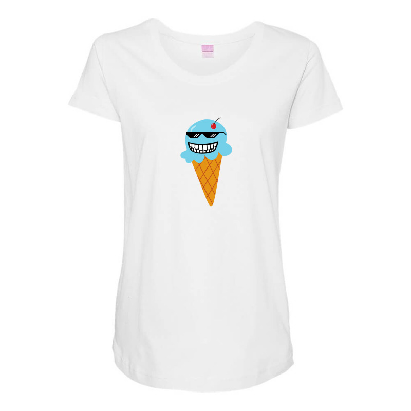 Ice Cream Smile Maternity Scoop Neck T-shirt by Jack99 | Artistshot