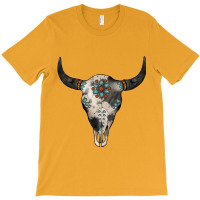 Cowhide Bull Skull T-shirt | Artistshot