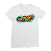 Tennessee Map Sunflower Cactus Serape Ladies Fitted T-shirt | Artistshot