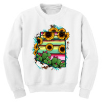 Arizona Map Sunflower Cactus Serape Youth Sweatshirt | Artistshot