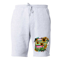 Arkansas Map Sunflower Cactus Serape Fleece Short | Artistshot