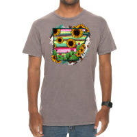 Arkansas Map Sunflower Cactus Serape Vintage T-shirt | Artistshot