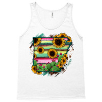 Arkansas Map Sunflower Cactus Serape Tank Top | Artistshot