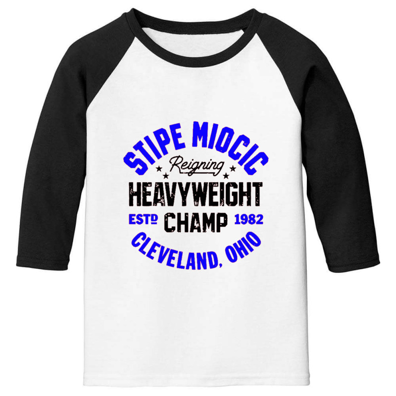 Stipe Miocic   Heavyweight Champ Youth 3/4 Sleeve by saterseim | Artistshot