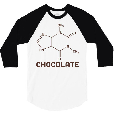 Chocolate Molecule 3/4 Sleeve Shirt Designed By Cosby