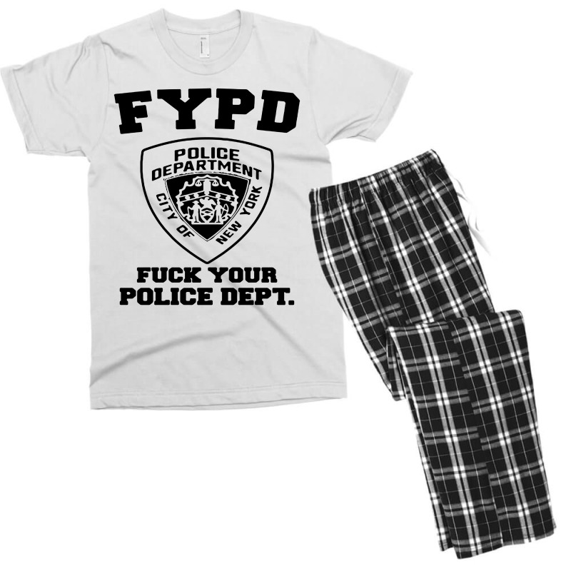 Funny Hilarious Police Dept Men's T-shirt Pajama Set | Artistshot