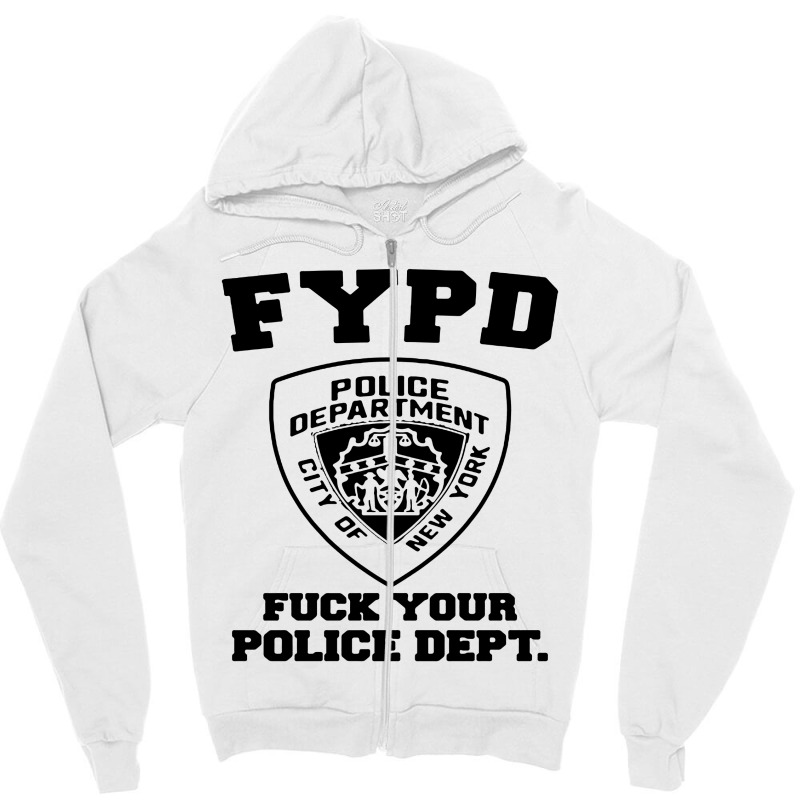 Funny Hilarious Police Dept Zipper Hoodie | Artistshot