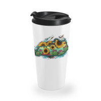 Kentucky Map Sunflower Cactus Serape Travel Mug | Artistshot