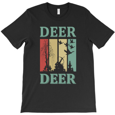 Deer Deer Hunting Vintage T-shirt Designed By Gnuh Maph