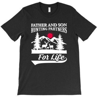 Father And Son Hunting Partners For Life T-shirt Designed By Gnuh Maph