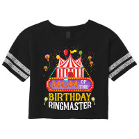 Mom Of The Birthday Ringmaster Kids T  Shirt Birthday Party Circus Mom Scorecard Crop Tee | Artistshot