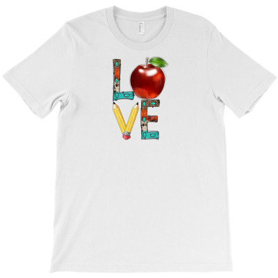 Love Teacher T-shirt Designed By Badaudesign