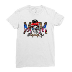 mom life america mom Ladies Fitted T-Shirt | Artistshot